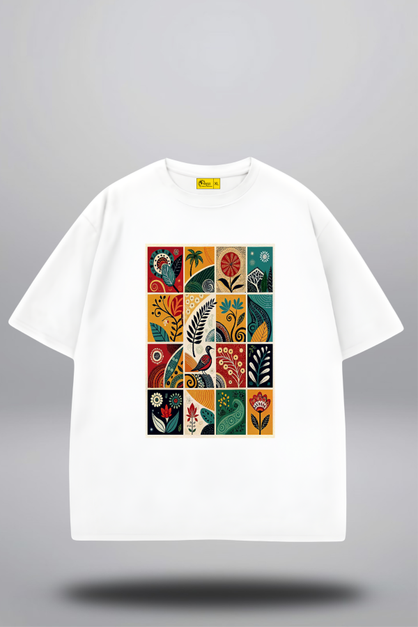 T-SHIRT / DROP SHOULDER / NATURAL DESIGN