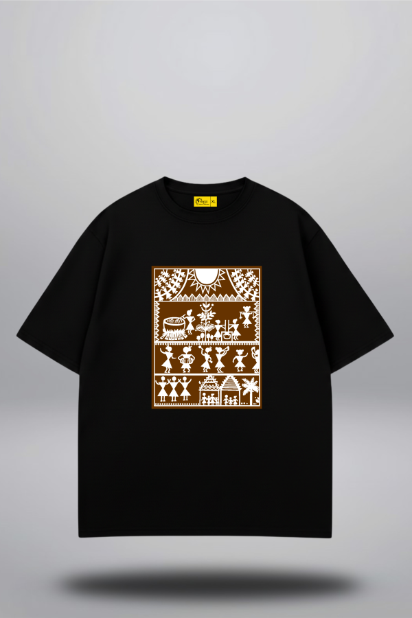 T-SHIRT / DROP SHOULDER / WARLI THEME